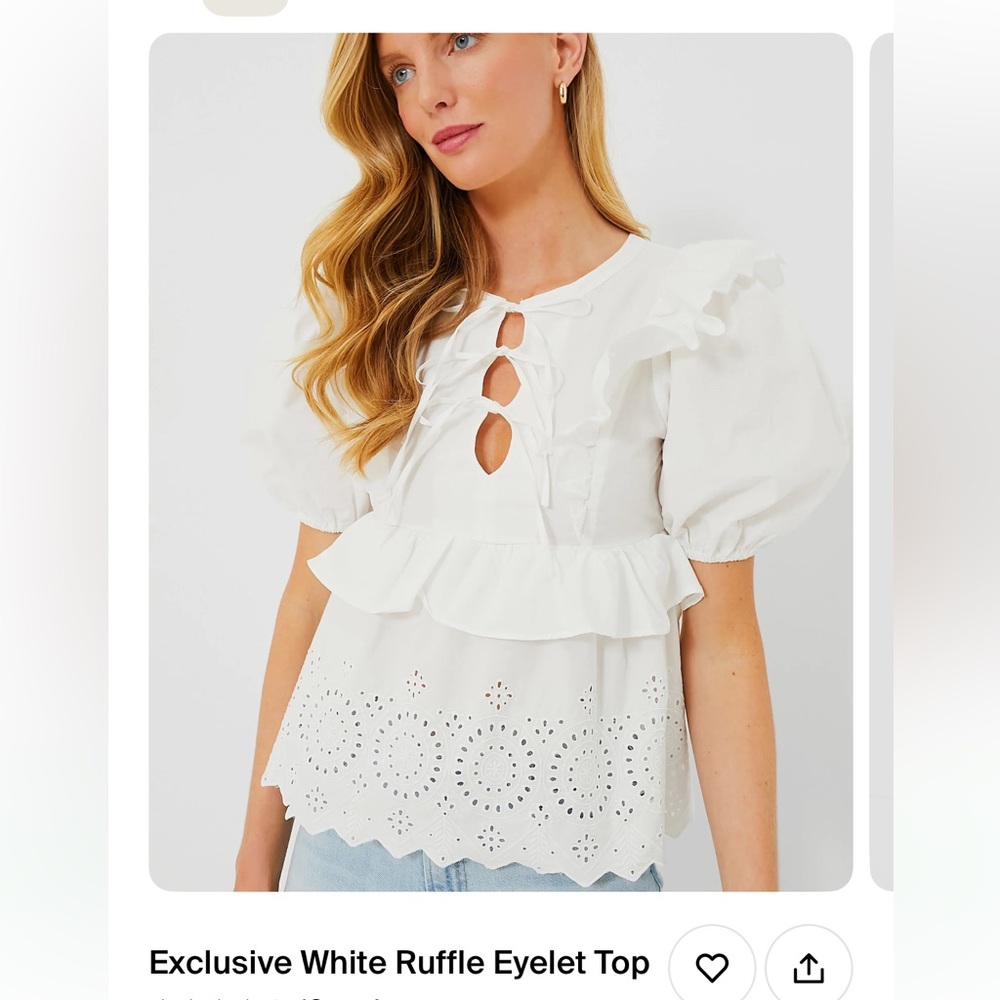 Moon river - White Eyelet Top